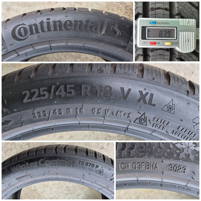 O bucată 225/45 R18 M+S iarnă - una Semperit Bridgestone Continental
