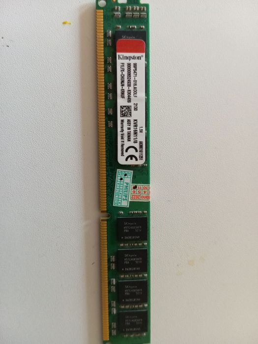 Оперативная память Kingston 8GB DDR3 для ПК