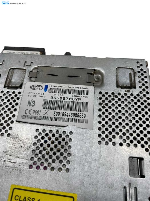 Navigatie Completa Unitate Radio Display Climatronic Panou AC Peugeot 407 2004 - 2010 Cod 96573322 96573322YW 96565708 96565708YW 9656690780 [N1003]