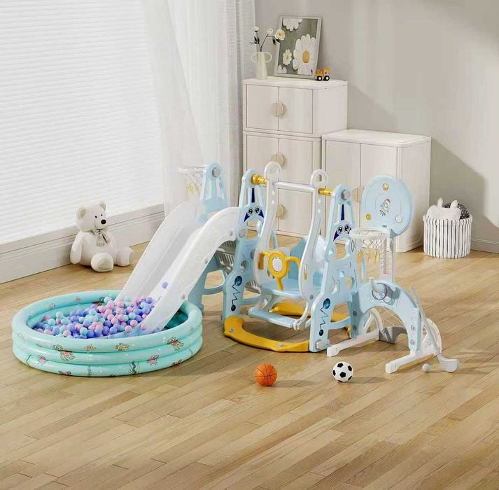 Доставка бесплатная горка качели сухой бассейн и мячик