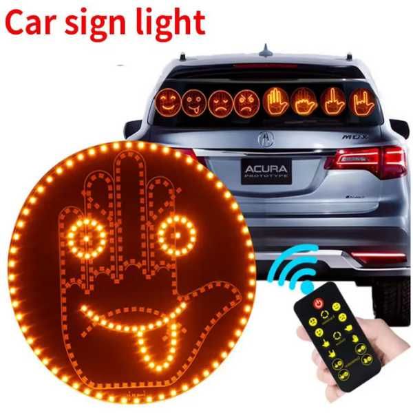 LED табела за автомобил Automat, Светеща ръка, Емоджи