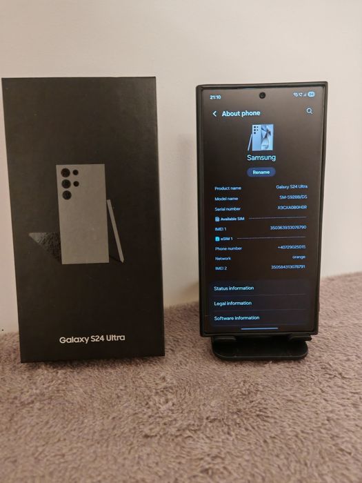 Samsung Galaxy S24 Ultra, Dual SIM, 12GB RAM, 256GB,  Garantie!