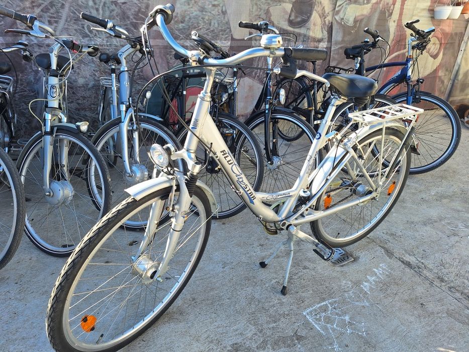 Bicicleta dama suspensie fata spate