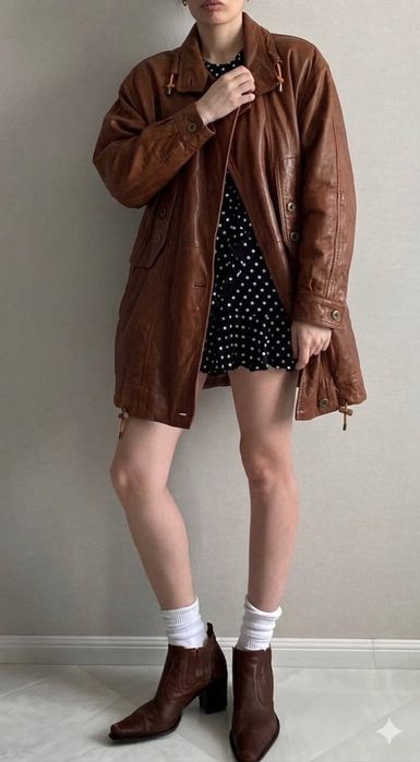 Куртка кожанная Uno Momento