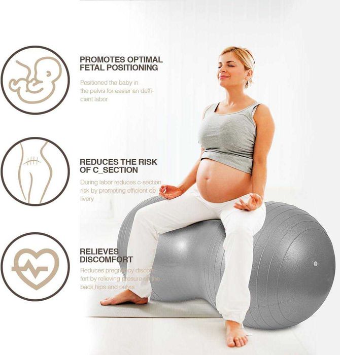 Minge fitness tip aluna cu pompa inclusa 90 x 40 cm