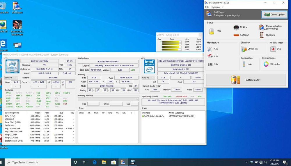 Dezmembrez laptop Huawei model MRC WX0 I5 a 8 a generatie