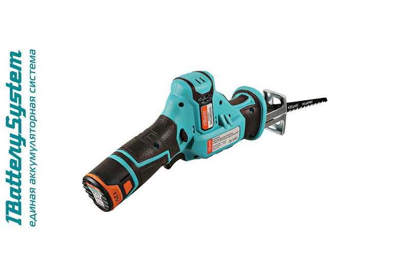 Аккумуляторная сабельная пила, Глубина 65мм, Быстрая Замена полотна.