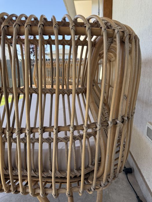 Canapea din ratan  natural pentru terasă
