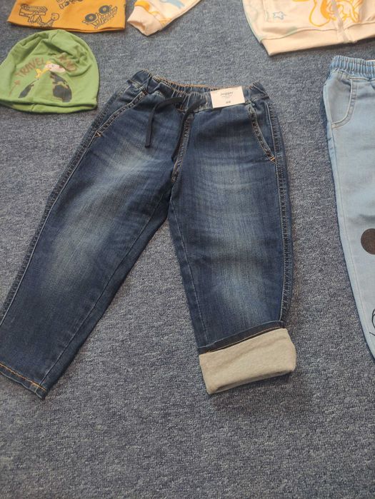 Лот нови детски дрехи 92 и 98, 104, Детски елек с качулка Том и Джери