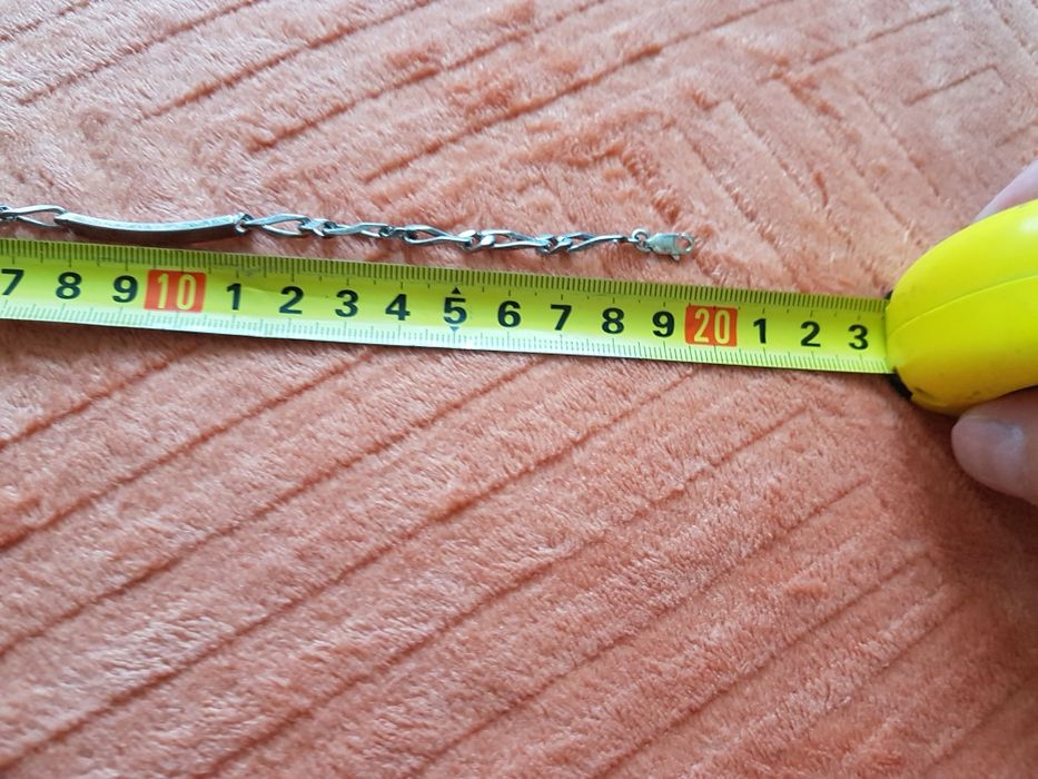 Bratara argint 925 vintage 19.5 cm placuta,cartier,stare foarte buna