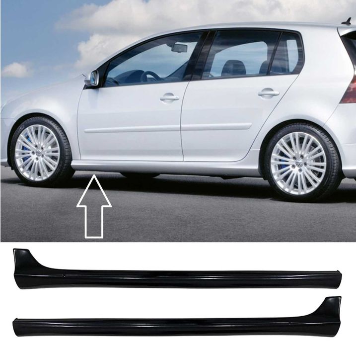 Тунинг Прагове За Vw Golf V MK5, Черен цвят