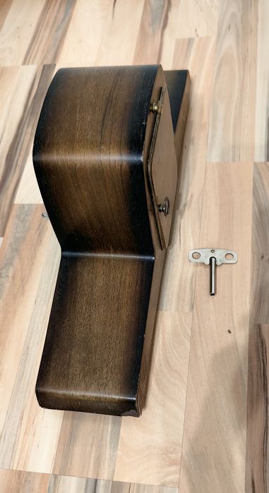 Ceas vechi mecanic Hermle lemn retro vintage de colecție anii 50 - 60