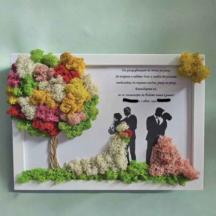 ЖИВА Картина със скандинавски мъх