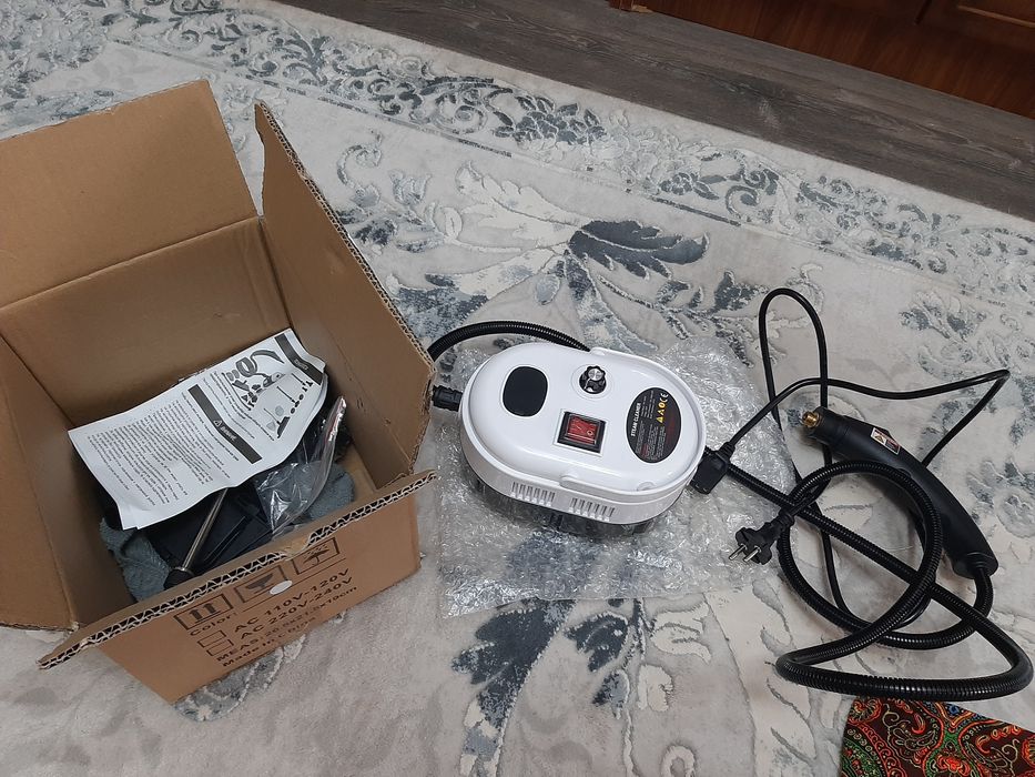 Пар менен тазалайтын ускене. Насадкалары коп.