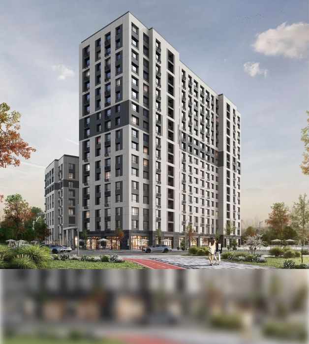 2 комнатная студия 46 м2 UIA BIRLIK