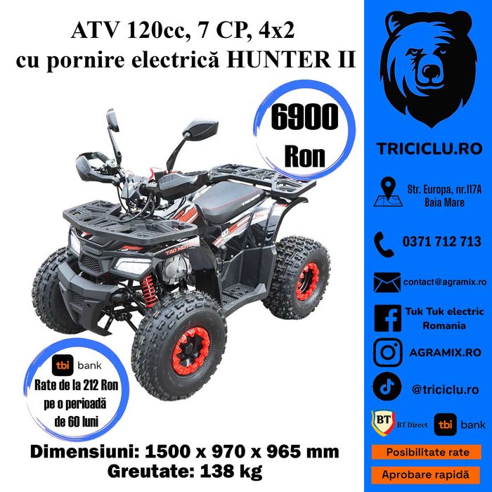 Hunter ATV 200 CC ATV - uri noi Agramix