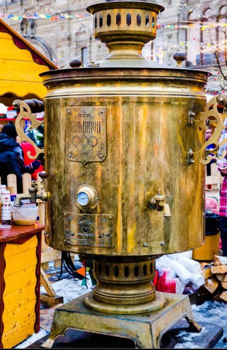 Юрта 4 стол казан самовар лототрон