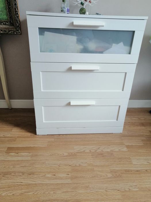 Комод икеа белый Бримнес