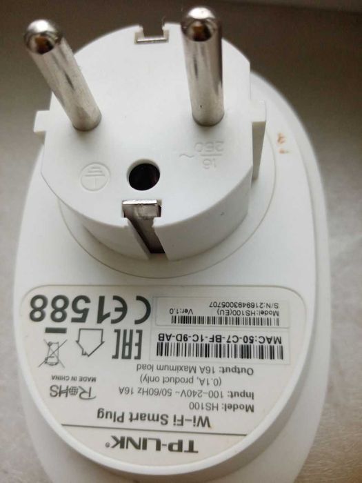 умная WI-FI Smart Plug розетка TP-Link HS100