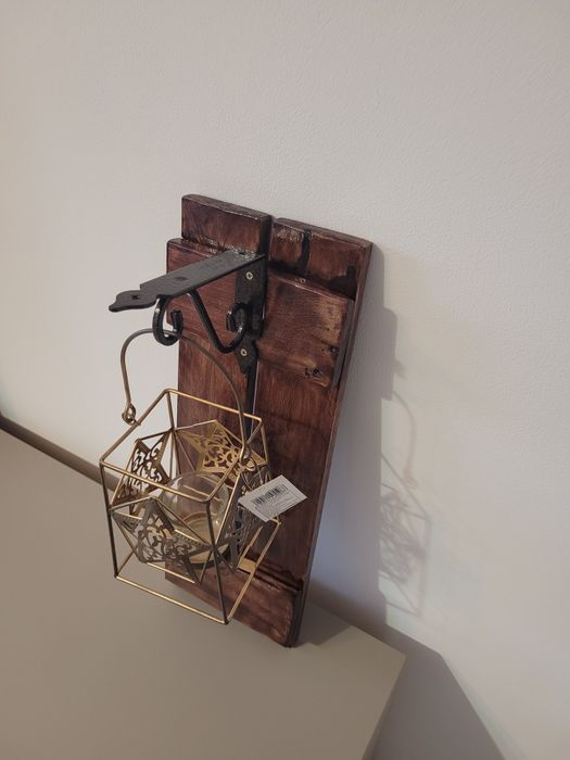 Suport perete lumânări handmade