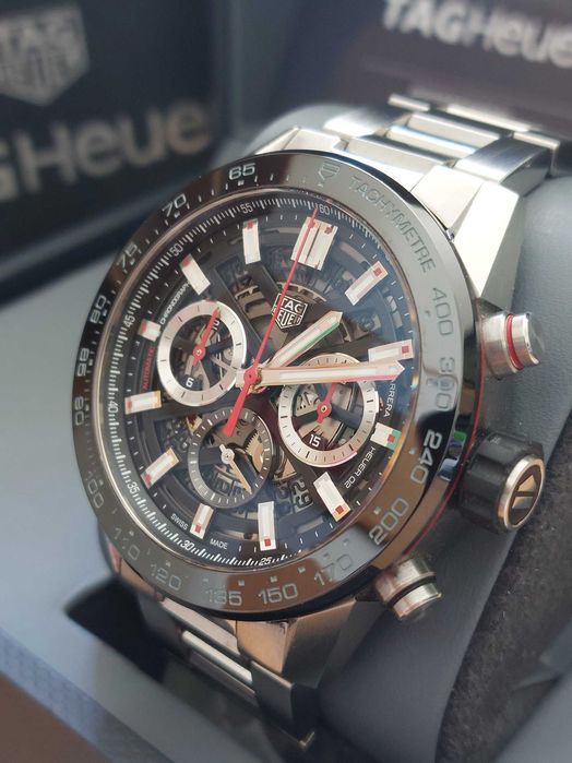 TAG Heuer Carrera 45mm Skeleton Chronograph Caliber 02