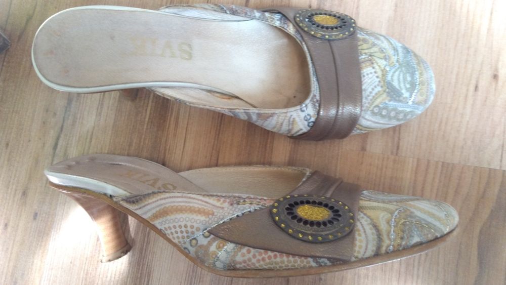 Чехли с ток /ест кожа и висок ток Melluso