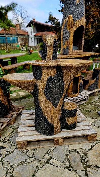 Градински чешми от щампован бетон