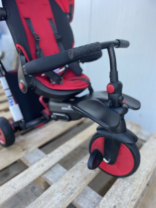 Tricicleta pentru copii Smart Trike STR7 Rosu 7 in 1 ultrapliabila,  sistemTouch Steering, roti din cauciuc  varsta 6 luni+