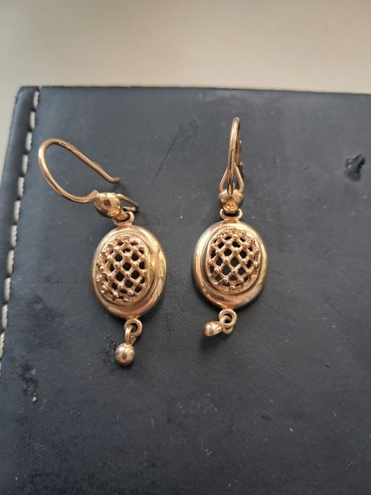 Серьги  золотые 585 пробы