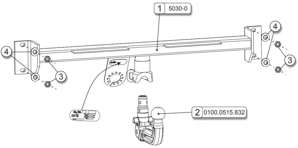 Carlig remorcare BMW X3 E83 SUV - 2010