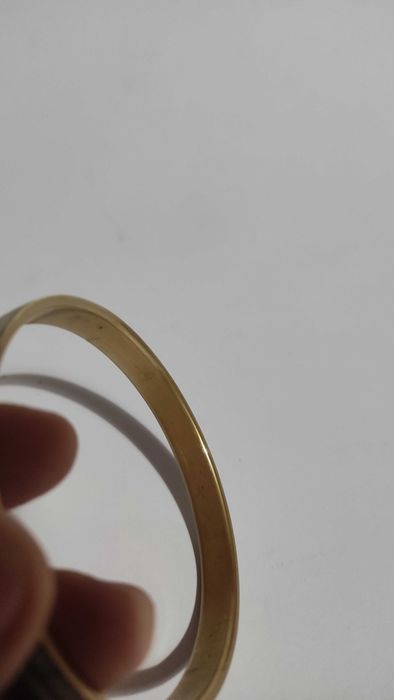 Гривна от месинг и естествен седеф