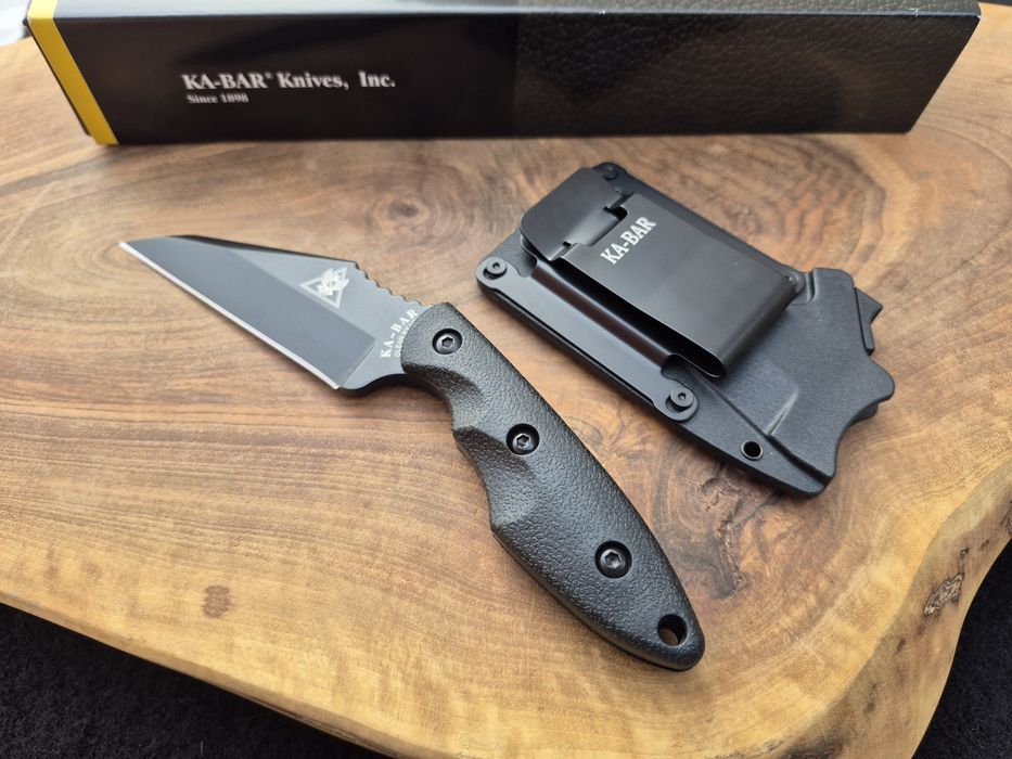 Нож KA BAR Hinderer 2485 с фиксирано острие,фултанг  с  кания