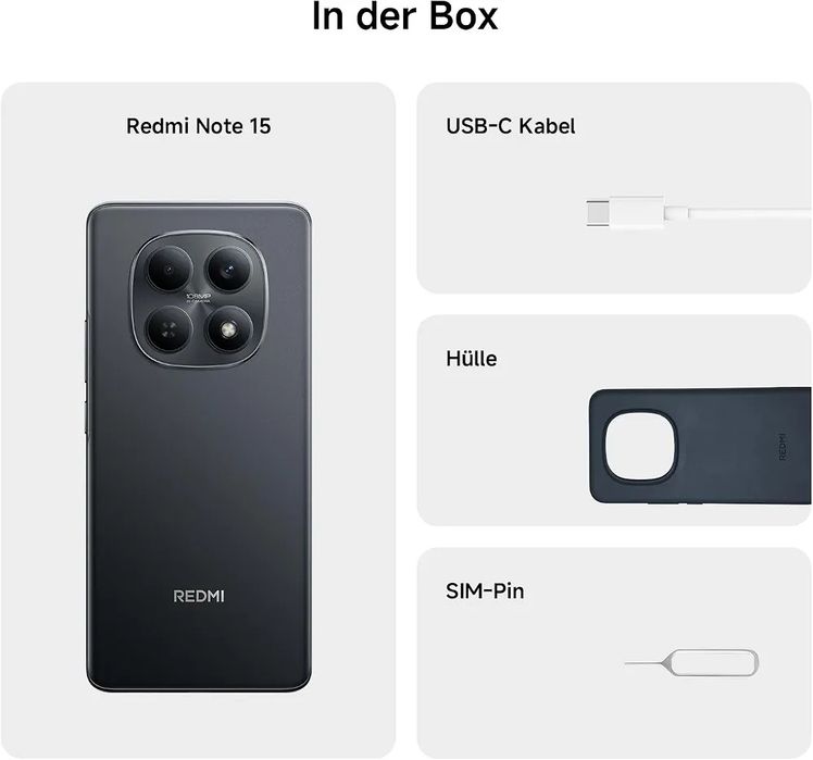 Redmi Note 15, 8GB /256GB, 108MP, Ecran AMOLED de 6,77" 120Hz, IP 64