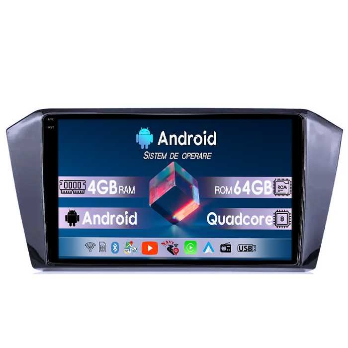 Navigatie VW Passat B8 2014+  4GB RAM/64GB ROM, Android 14,Carplay