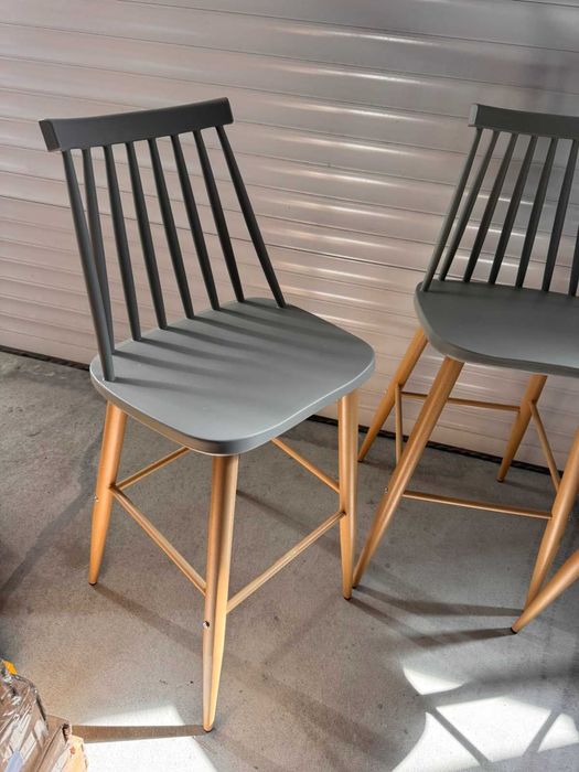 Бар столове Vanessa / Lavida, Сив цвят, Налични 18бр. с намалена цена !