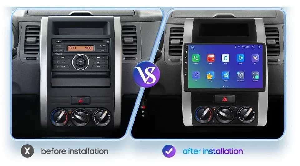Мултимедия 10″ Android 14 за NISSAN X-TRAIL II CARPLAY навигация RDS