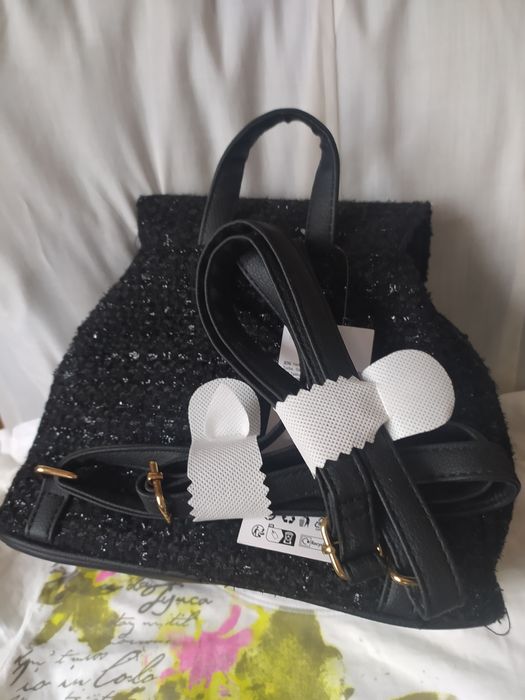 Дамска раница с блестящ ефект