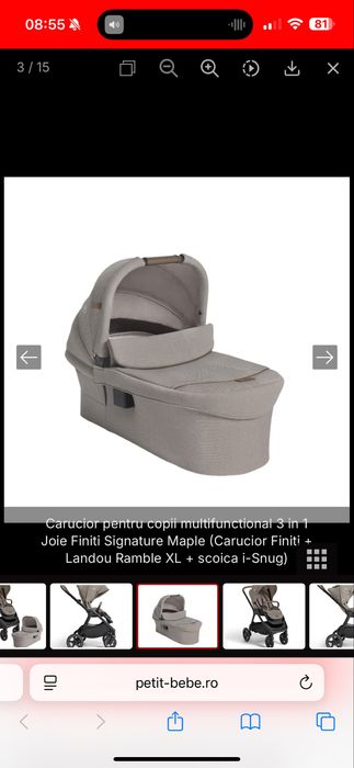 Vand carucior de copii multifunctional 3 in 1