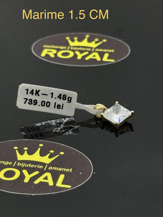 Bijuteria ROYAL : Pandantiv AUR 14K NOU / 1.48 GR