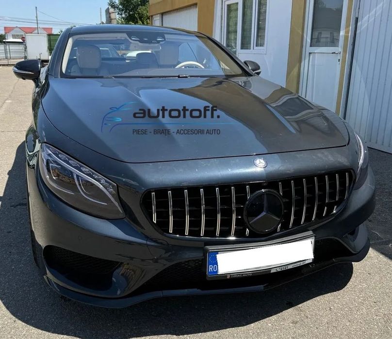 Grila Panamericana pentru Mercedes-Benz S-Class C217 A217 (2014-2022) BLACK Design