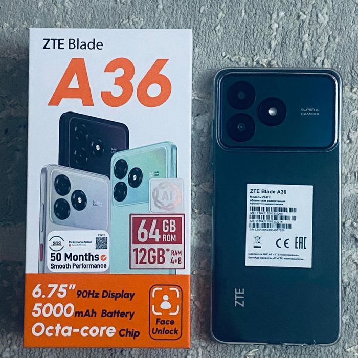 Телефон ZTE Blade A36