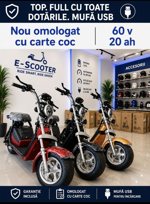 Scuter electric nou Full dotari