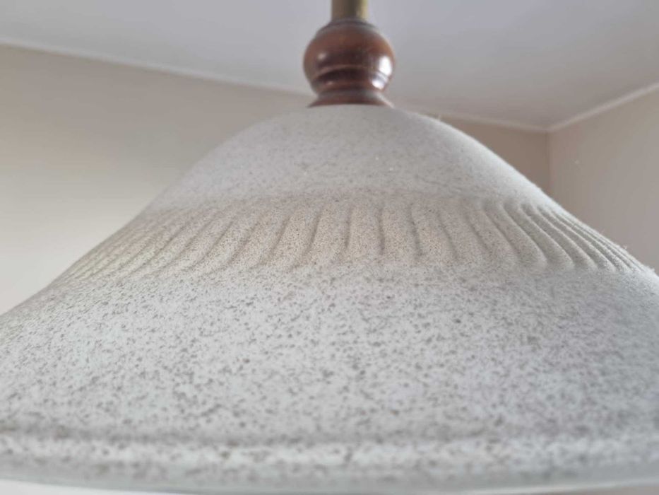 vand candelabru vintage,,cu abajur mare din sticla