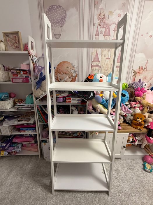 Etajeră HERNING 5 rafturi albă