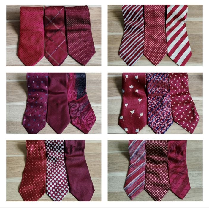 Червени копринени вратовръзки 1