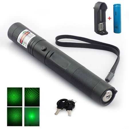Laser Puternic 3D Verde cu Multifascicule. Raza de lumina 7-10 km
