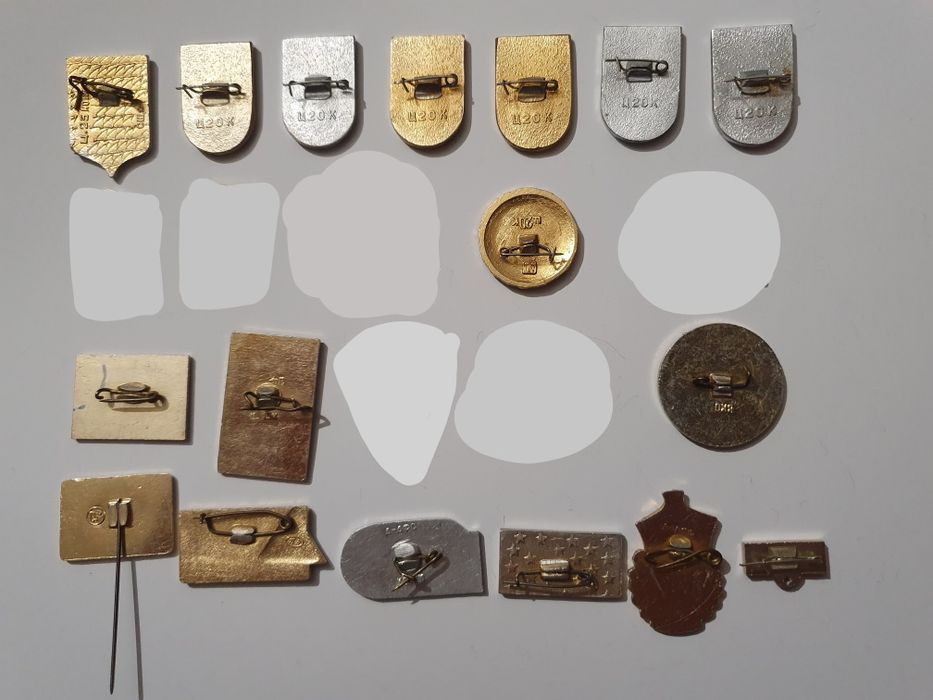 Значки СССР 45 шт. Кокарда