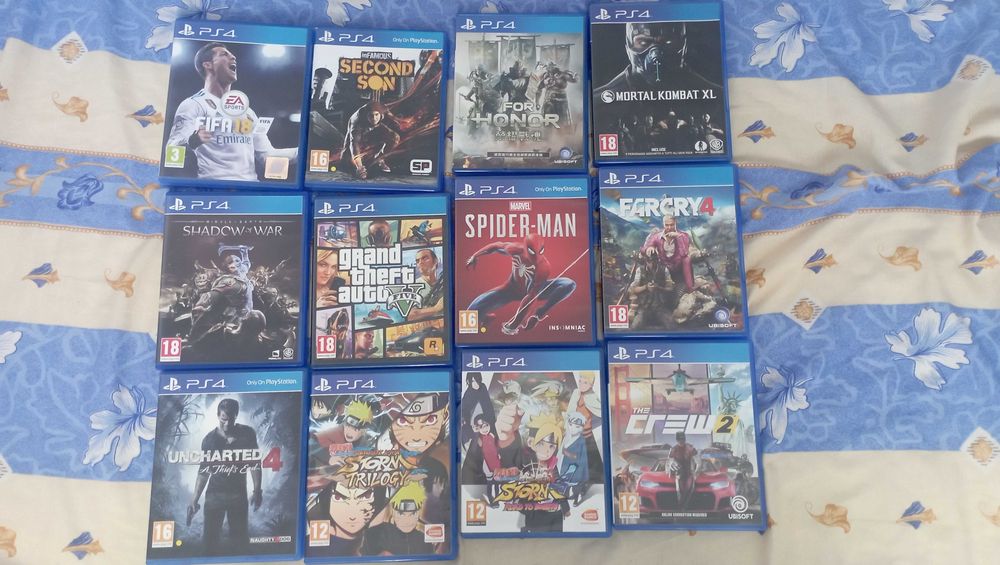 PS4 12 оригинални игри | ексклузиви | Uncharted 4, Spider-Man и др.
