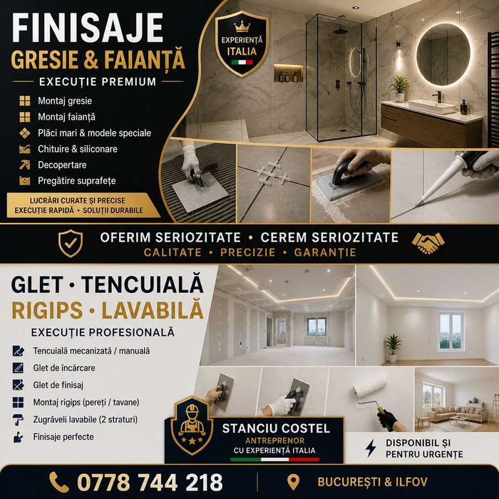 Oferim servicii de amenajare interioare premium