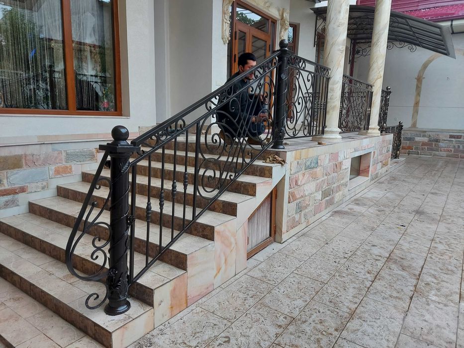 ворота решётка перила оргождения навес лексан naves reshotka darvoza